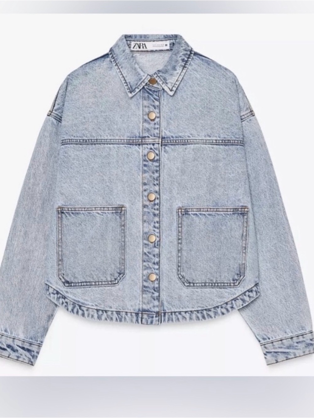 NWT ZARA Denim Jacket - Light Blue